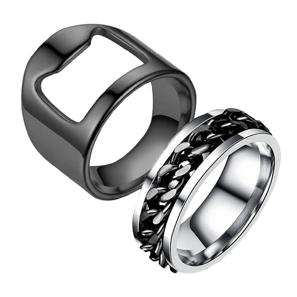 1pcs Novelty Black Size 9 Stainless Steel Rotatable Finger Rings Men Portable Beer Jewelry Set
1pcs Novelty Black Size 9 Stainless Steel Rotatable Finger Rings Men Portable Beer Jewelry Set
