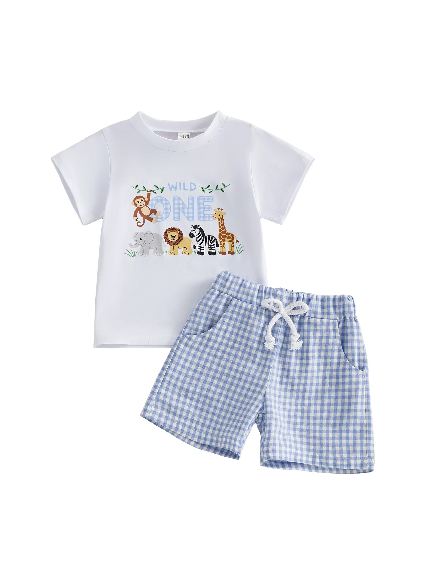 Одежда на день рождения для маленьких мальчиков, футболки с короткими рукавами и круглым вырезом с милым мультяшным принтом, клетчатые шорты с эластичной резинкой на талии, комплект одежды из 2 предметов
Одежда на день рождения для маленьких мальчиков, футболки с короткими рукавами и круглым вырезом с милым мультяшным принтом, клетчатые шорты с эластичной резинкой на талии, комплект одежды из 2 предметов