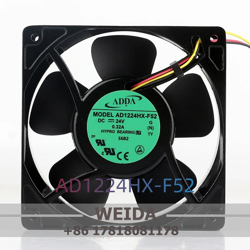 New Taiwan Xiexi ADDA AD1224HX-F52 5V 12V 48V DC 24V 0.32A 12038 120x120x38MM 12cm cooling fan
New Taiwan Xiexi ADDA AD1224HX-F52 5V 12V 48V DC 24V 0.32A 12038 120x120x38MM 12cm cooling fan