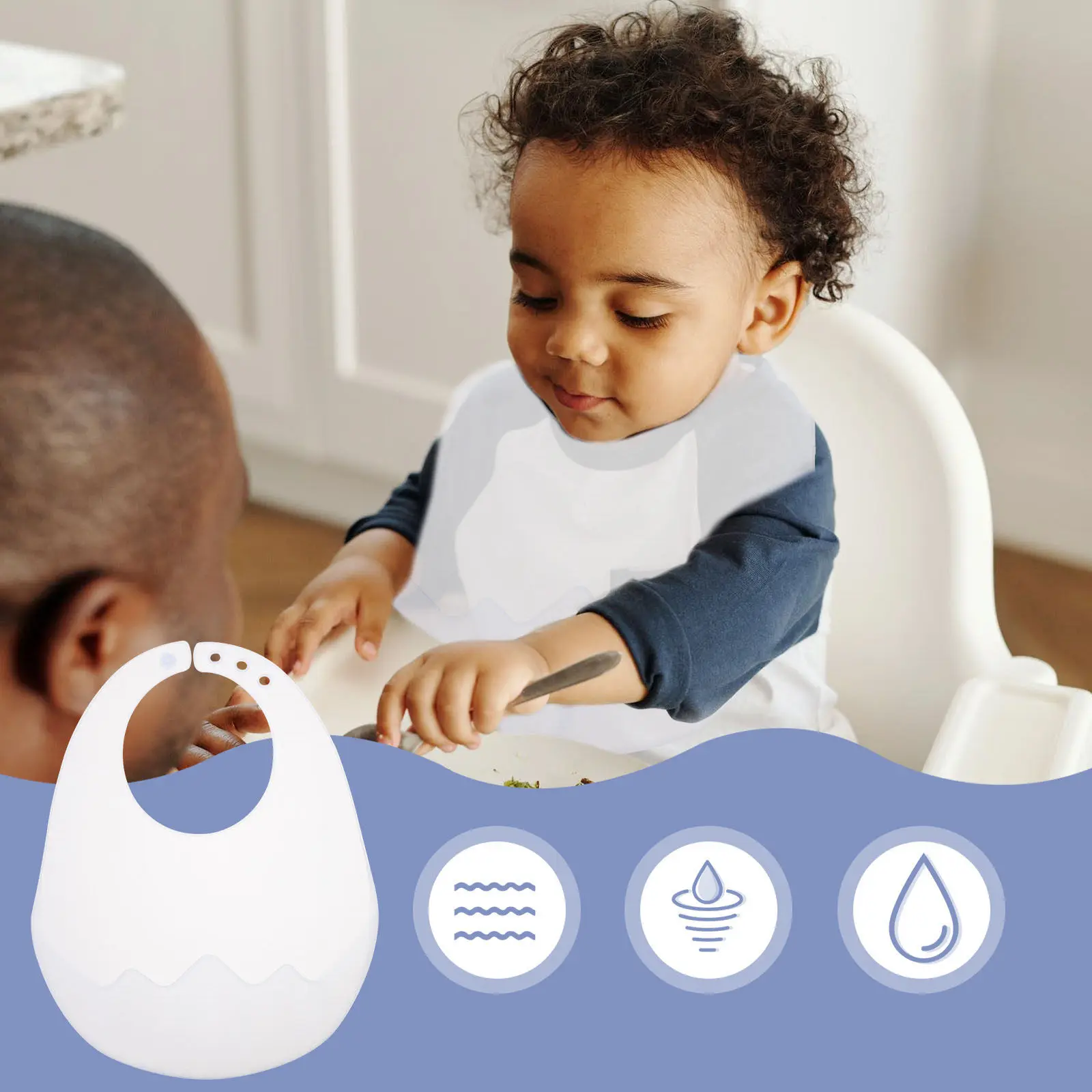 Silicone Baby Bib Toddler Adjustable Neck Strap Flexible Feeding Bib Lightweight Easy Clean Baby Bibs for Eating
Silicone Baby Bib Toddler Adjustable Neck Strap Flexible Feeding Bib Lightweight Easy Clean Baby Bibs for Eating