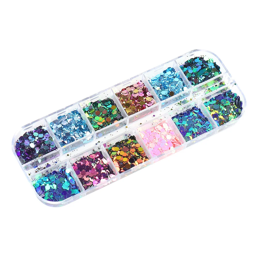 Chameleon Laser Shimmer Sequin Nail Powder Glitter Pigment Manicure Decor DIY Nail Art Accessory Safe Material for Daily Party
Chameleon Laser Shimmer Sequin Nail Powder Glitter Pigment Manicure Decor DIY Nail Art Accessory Safe Material for Daily Party