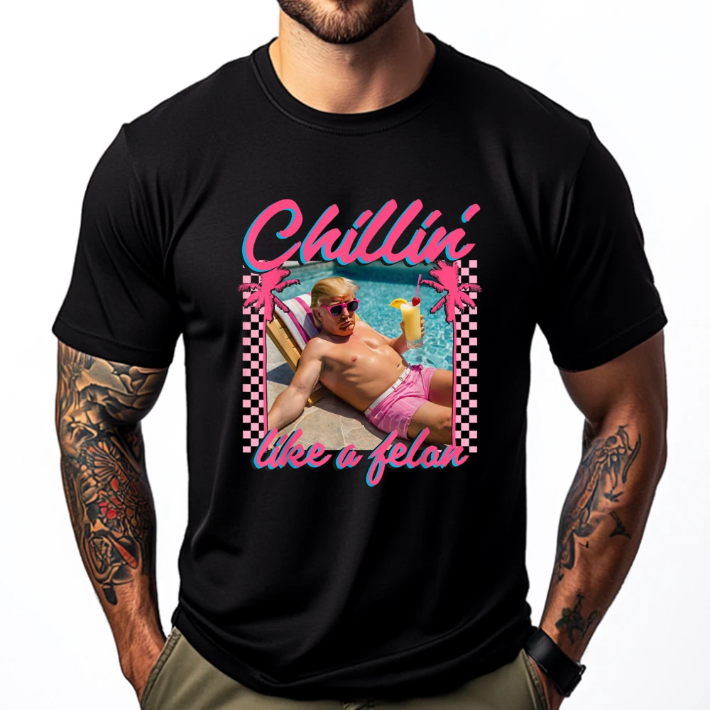 Trump Shirt Funny Chillin Like A Felon Trump 2025 Printed T-Shirt Man Clothes 4TH of July
Trump Shirt Funny Chillin Like A Felon Trump 2025 Printed T-Shirt Man Clothes 4TH of July