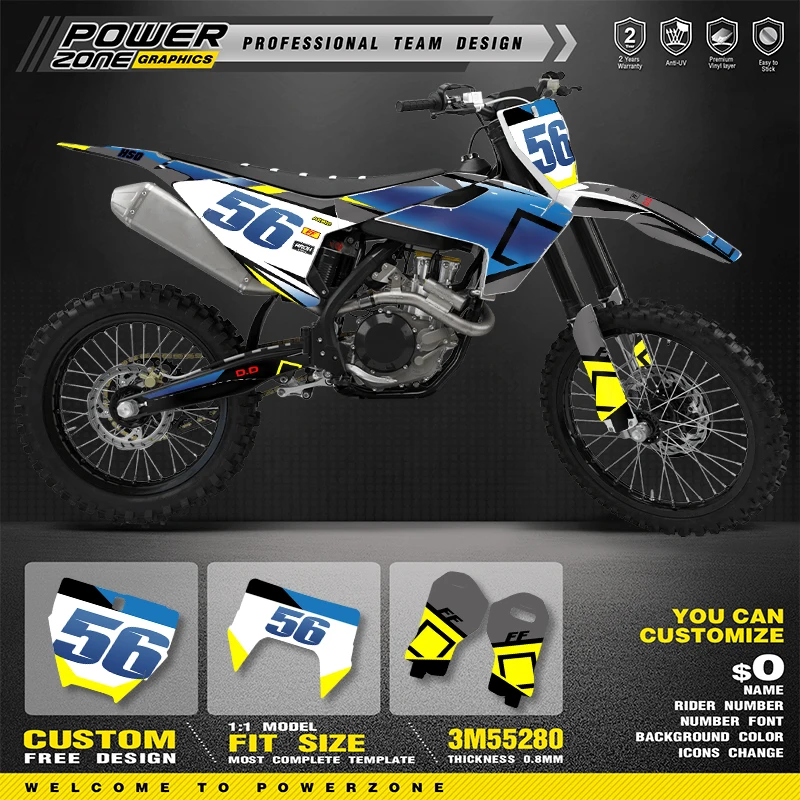 PowerZone Custom Team Graphics Background Decals Sticker For Husqvarna Decals 2016-18 TC FC TX FX FS 2017-19 TE FE 125-450cc
PowerZone Custom Team Graphics Background Decals Sticker For Husqvarna Decals 2016-18 TC FC TX FX FS 2017-19 TE FE 125-450cc