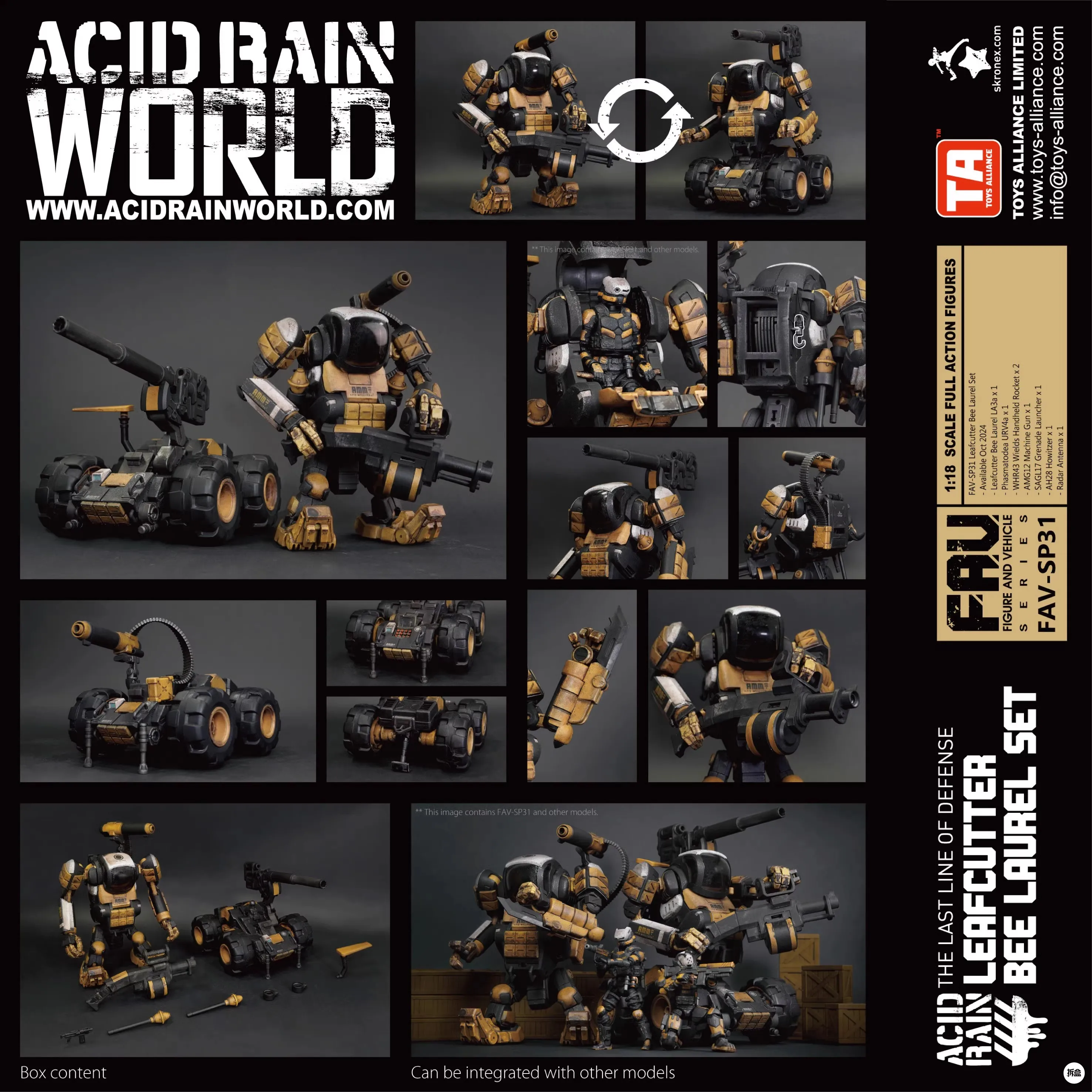 AcidRainWorld 1/18 Fau Series FAV-SP31 Leafcutter Bee La Full Set Moveable Action Figure Model Toy For Fans Collectable
AcidRainWorld 1/18 Fau Series FAV-SP31 Leafcutter Bee La Full Set Moveable Action Figure Model Toy For Fans Collectable