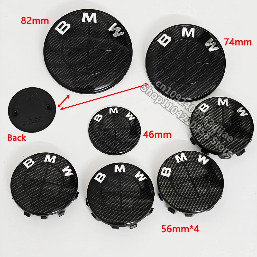 Carbon Fiber Black Logo Front Hood Emblem 82mm+Rear Badge 74mm+Wheel Hub Cap 68mm/56mm+steering Wheel Sticker 45mm for All BMW
Carbon Fiber Black Logo Front Hood Emblem 82mm+Rear Badge 74mm+Wheel Hub Cap 68mm/56mm+steering Wheel Sticker 45mm for All BMW
