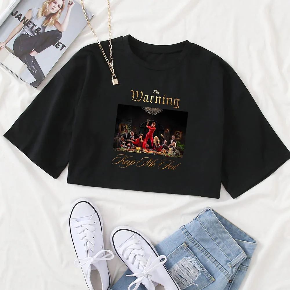 The Warning Keep Me Fed 2024 Shirt Tops O-Neck Music Fans Gift Short Sleeves Girls Casual Printing Super-short Clothing Regular
The Warning Keep Me Fed 2024 Shirt Tops O-Neck Music Fans Gift Short Sleeves Girls Casual Printing Super-short Clothing Regular