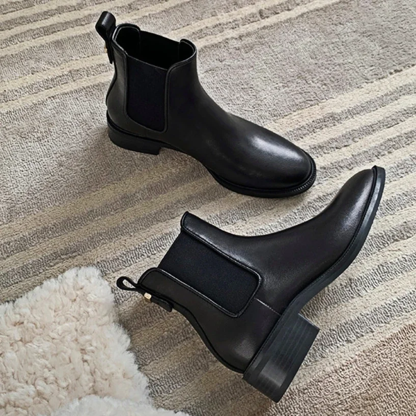 Chelsea Ankle Boots Women Low Heel Short Boots Fashion Pointed Toe PU Leather British Style Comfort Autumn Winter Boots Women
Chelsea Ankle Boots Women Low Heel Short Boots Fashion Pointed Toe PU Leather British Style Comfort Autumn Winter Boots Women