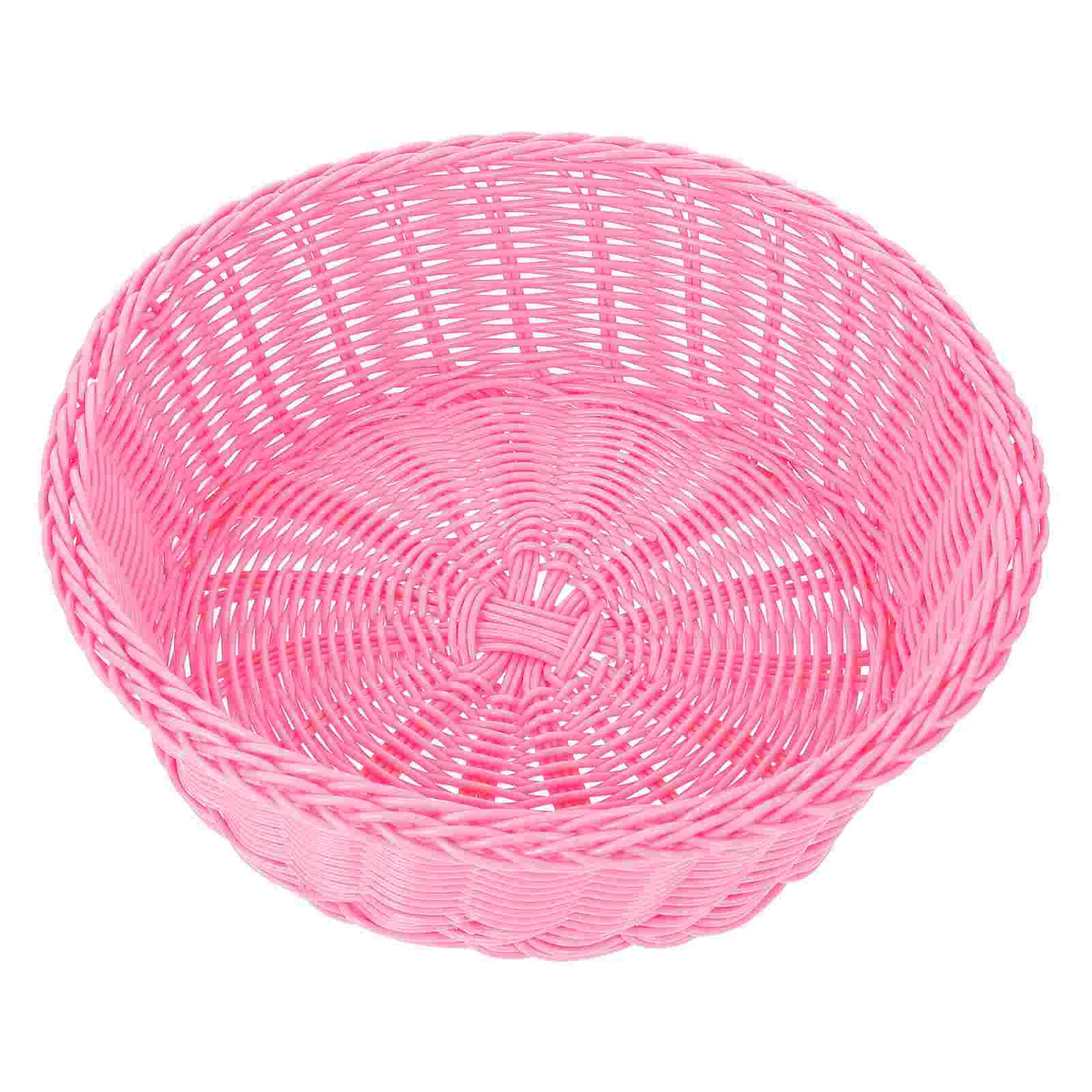 Woven Fruit Basket Cake Serving Plate Imitated Rattan Storage Baskets Bread Decorate Plastic Refreshment
Woven Fruit Basket Cake Serving Plate Imitated Rattan Storage Baskets Bread Decorate Plastic Refreshment