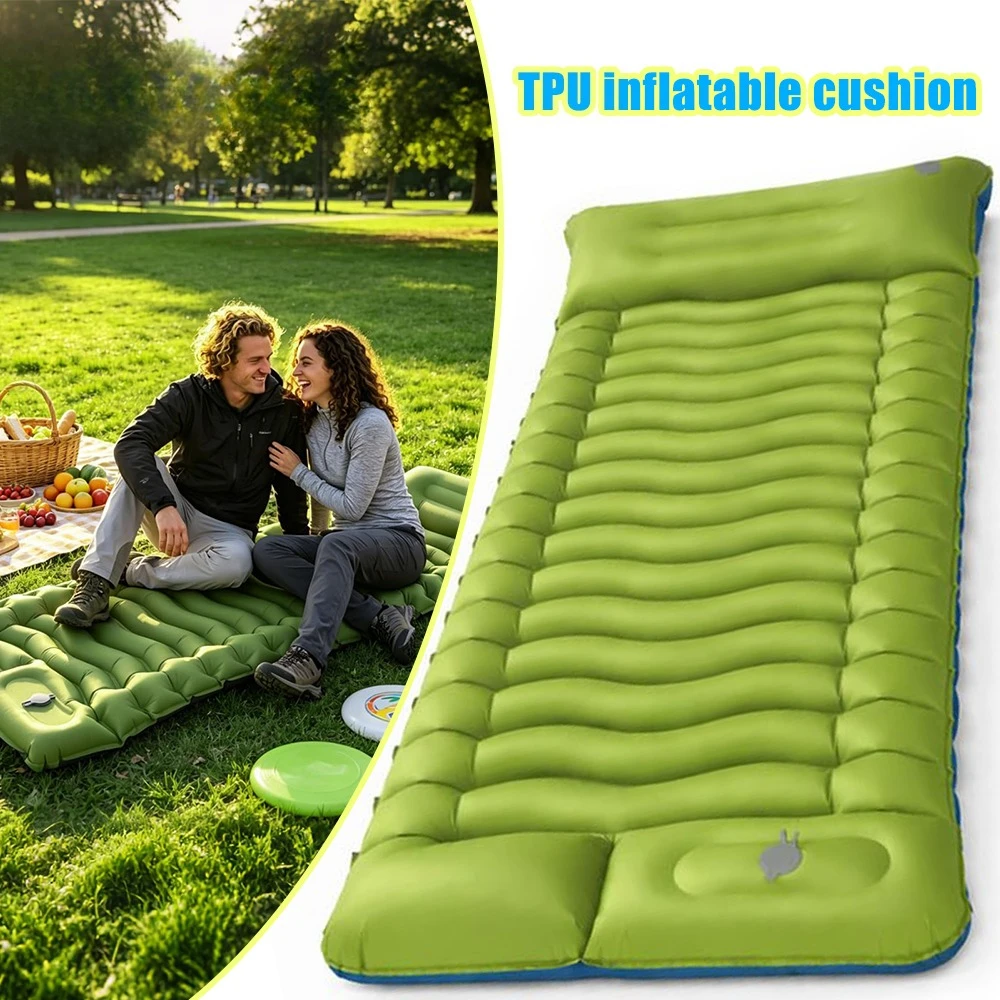 Foldable Portable TPU Inflatable Camping Sleeping Pad Foot Press Air Mat Ultralight Single Soldier Hiking Gear Waterproof
Foldable Portable TPU Inflatable Camping Sleeping Pad Foot Press Air Mat Ultralight Single Soldier Hiking Gear Waterproof