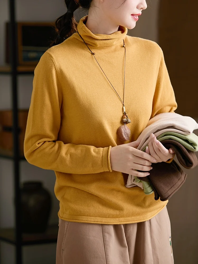 Трикотажный свитер Gujia из 100% хлопка с высоким воротником, теплый базовый слой, весна-осень, новинка, комфортный, свободный крой
Трикотажный свитер Gujia из 100% хлопка с высоким воротником, теплый базовый слой, весна-осень, новинка, комфортный, свободный крой