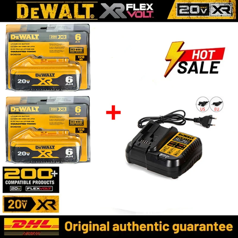 20V 6Ah New Dewalt Battery and Charger, 18650 Lithium Battery, Suitable for DCB DCD DCF DCG DCS DCH Power Tool Series
20V 6Ah New Dewalt Battery and Charger, 18650 Lithium Battery, Suitable for DCB DCD DCF DCG DCS DCH Power Tool Series