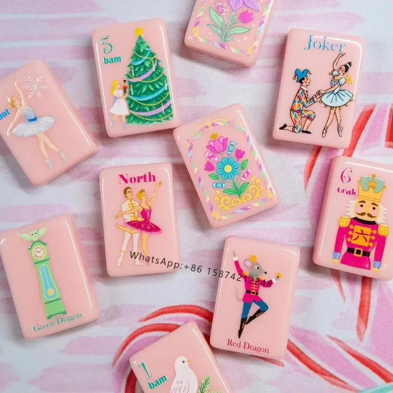 Nutcracker Ballet American Mahjong Tiles Modern Foldable Single Layer Pink Acrylic Custom Portable Christmas Holiday
Nutcracker Ballet American Mahjong Tiles Modern Foldable Single Layer Pink Acrylic Custom Portable Christmas Holiday