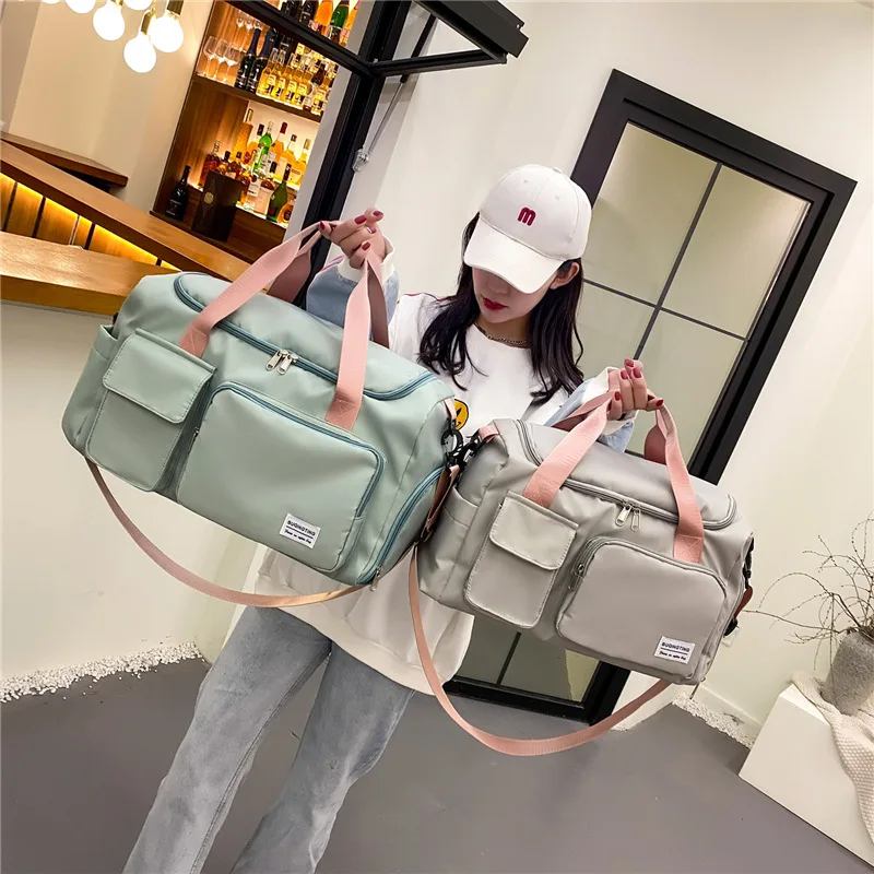 Outdoor Waterproof Nylon Sports Gym Bags Men Women Training Fitness Travel Handbag Yoga Mat Sport Bag with Shoes Compartment
Outdoor Waterproof Nylon Sports Gym Bags Men Women Training Fitness Travel Handbag Yoga Mat Sport Bag with Shoes Compartment