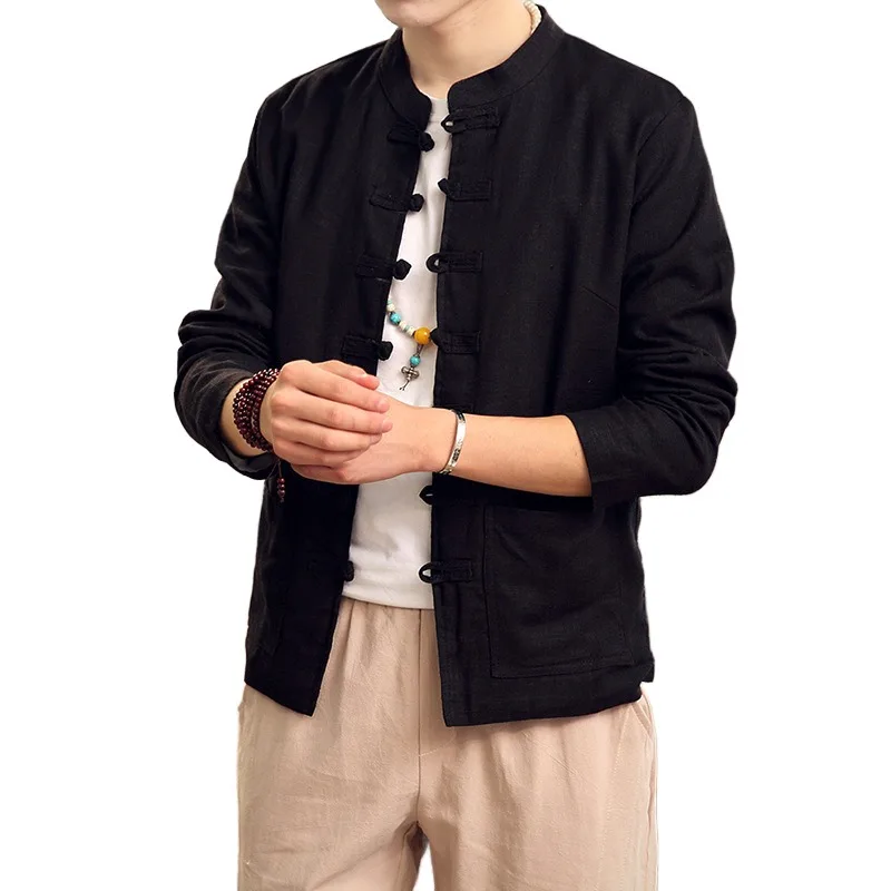 Chinese Stand-up Collar Men's Clothing Tang Clothing Men's Youth Chinese Style Retro Casual Buckle Jacket
Chinese Stand-up Collar Men's Clothing Tang Clothing Men's Youth Chinese Style Retro Casual Buckle Jacket