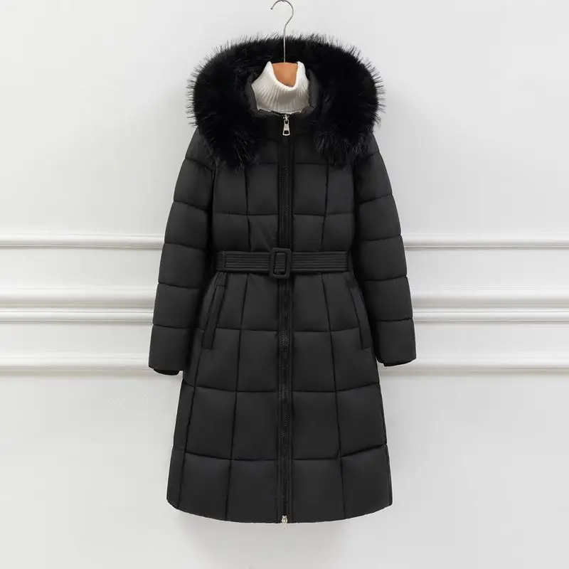 Зимняя женская пуховая и хлопковая куртка, парки с капюшоном и искусственным меховым воротником
Зимняя женская пуховая и хлопковая куртка, парки с капюшоном и искусственным меховым воротником
