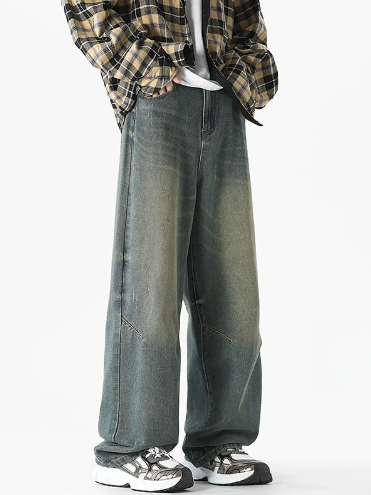 Waed Vintage Men's Jeans High Street American Sle Autumnal Loose Straight Leg Long Trousers Youth Wear Resistant
Waed Vintage Men's Jeans High Street American Sle Autumnal Loose Straight Leg Long Trousers Youth Wear Resistant