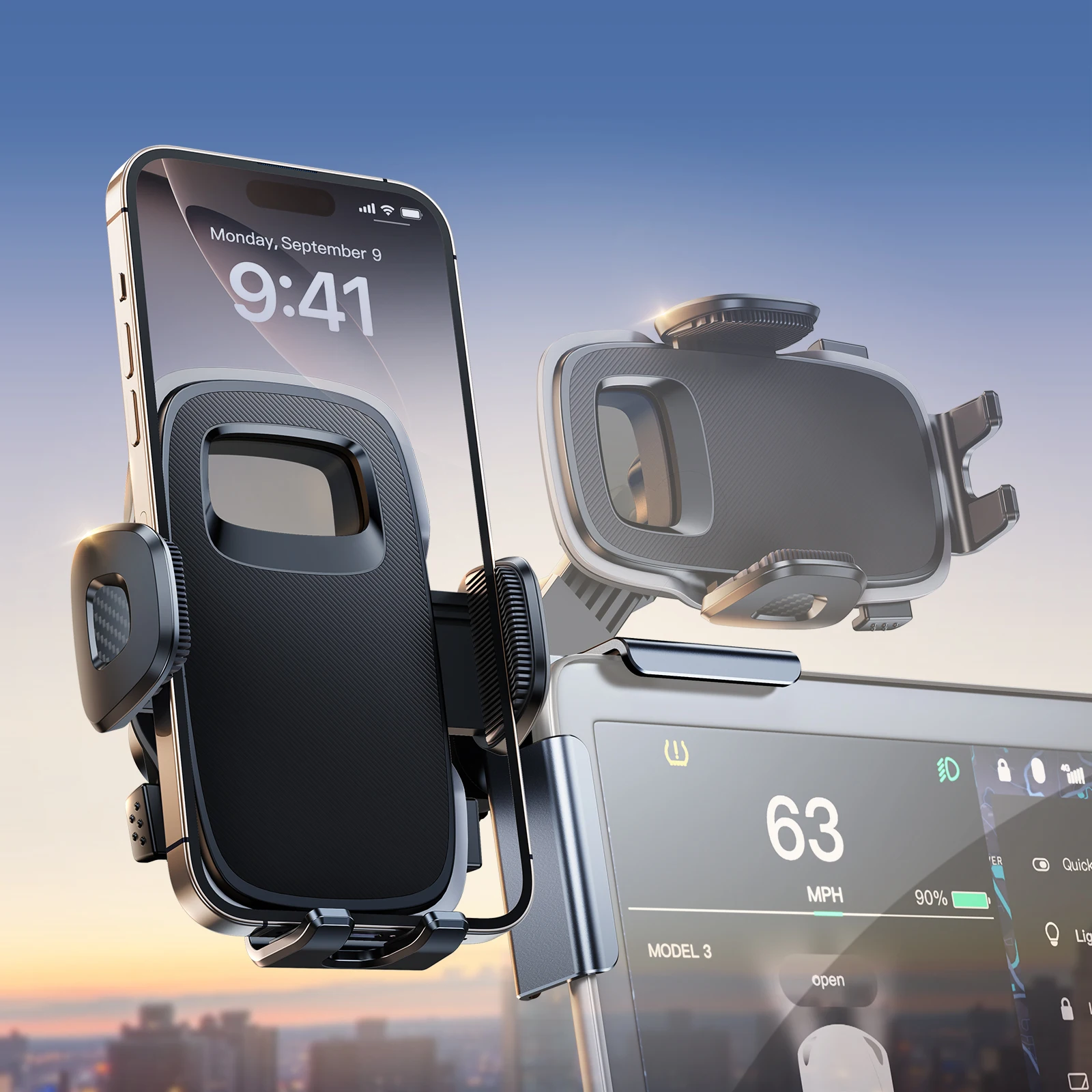 Hipacool Car Phone Mount for Tesla 360 Degree Rotatable Phone Stand Holder for Car Mount One Hand Operation Phone Holder
Hipacool Car Phone Mount for Tesla 360 Degree Rotatable Phone Stand Holder for Car Mount One Hand Operation Phone Holder