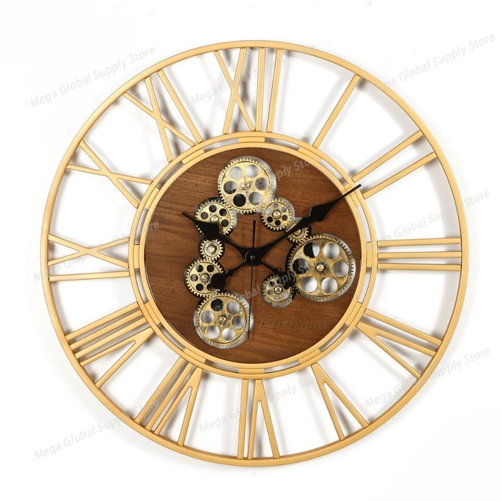 Large Vintage Wall Clocks Silent Non Ticking Retro Metal Wall Clocks with Roman Numerals Modern Quartz Clock for Home Decoration
Large Vintage Wall Clocks Silent Non Ticking Retro Metal Wall Clocks with Roman Numerals Modern Quartz Clock for Home Decoration