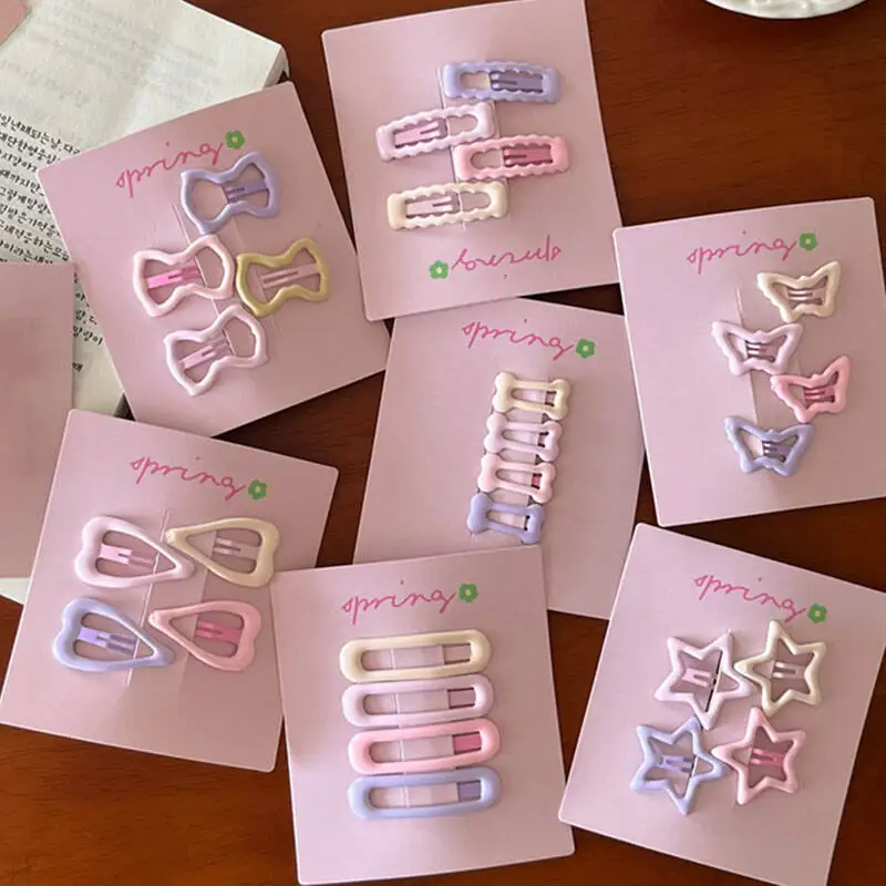 4pcs/set Cute Colorful Geometric Love Bow Hair Clips For Girls Sweet Hair Ornament Hairpins Barrettes Kids Hair Accessories Gift
4pcs/set Cute Colorful Geometric Love Bow Hair Clips For Girls Sweet Hair Ornament Hairpins Barrettes Kids Hair Accessories Gift