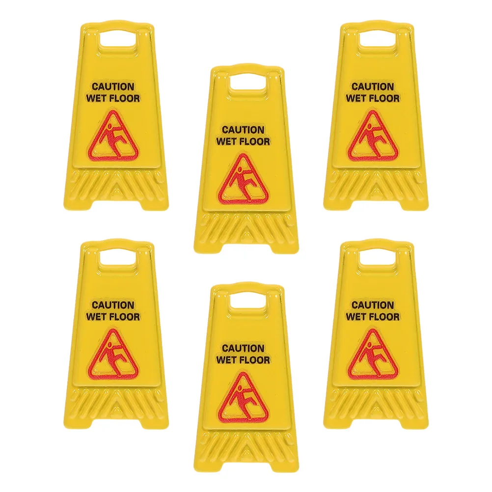 6pcs Miniature Caution Wet Floor Signs Realistic Tiny Traffic Warning Safety Dollhouse Accessories Alloy Material
6pcs Miniature Caution Wet Floor Signs Realistic Tiny Traffic Warning Safety Dollhouse Accessories Alloy Material