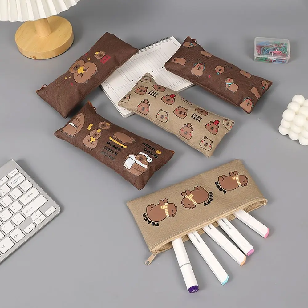 Cartoon Capybara Stationery Storage Bag Large-capacity Multi-function Stationery Organizer Portable Pencil Box
Cartoon Capybara Stationery Storage Bag Large-capacity Multi-function Stationery Organizer Portable Pencil Box