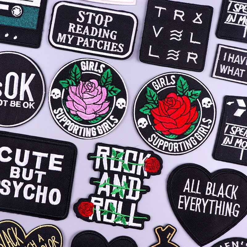 Rose Patch Iron On Patches For Clothing Thermoadhesive Patches On Clothes Hippie Letters DIY Hook Loop Embroidery Patch Sewing
Rose Patch Iron On Patches For Clothing Thermoadhesive Patches On Clothes Hippie Letters DIY Hook Loop Embroidery Patch Sewing
