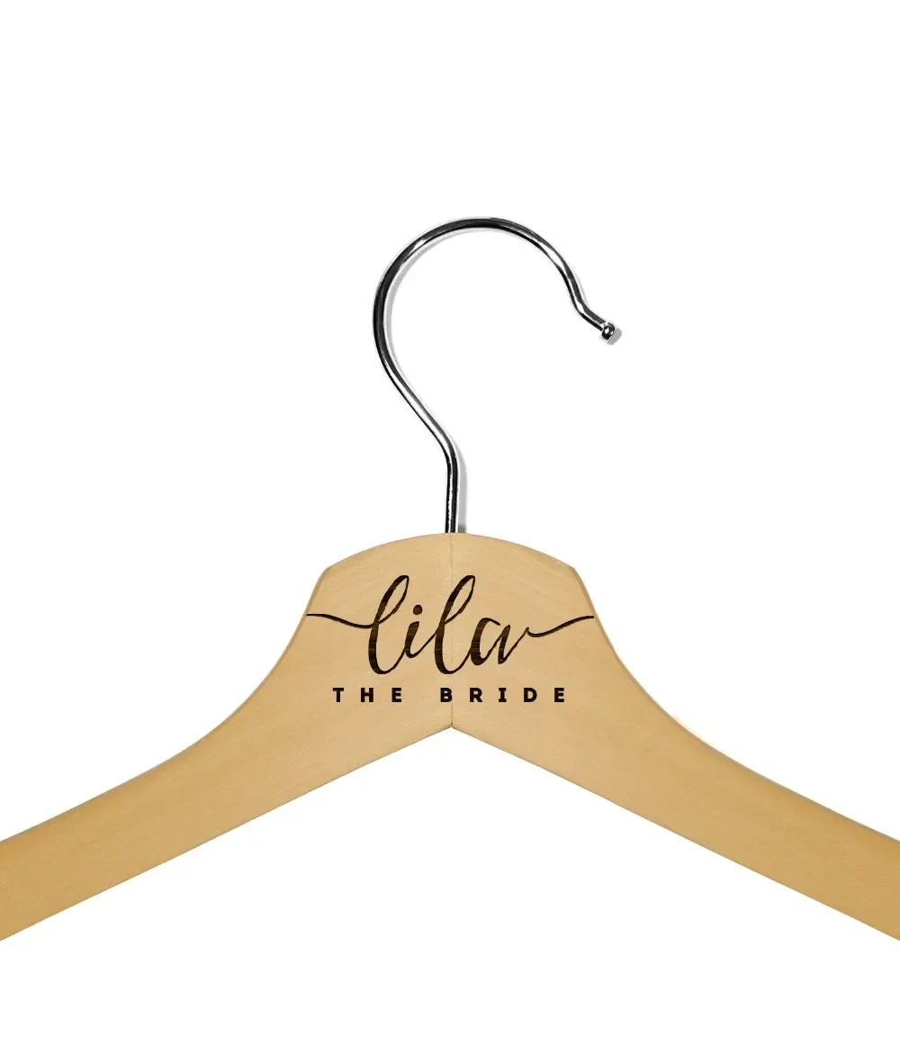 Personalized Engraved Script Bride, Bridesmaid Wooden Wedding Dress Hangers,Hen Parties, Bridal Showers gift
Personalized Engraved Script Bride, Bridesmaid Wooden Wedding Dress Hangers,Hen Parties, Bridal Showers gift