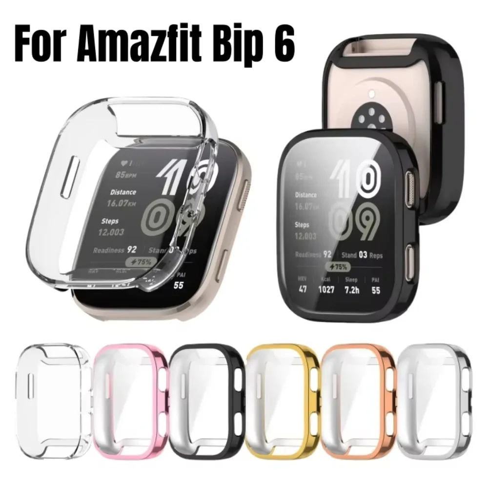 TPU Protective Case Anti-scratch Bumper Screen Protector Full Protection Cover Shell for Amazfit Bip 6 Smart Watch Accessories
TPU Protective Case Anti-scratch Bumper Screen Protector Full Protection Cover Shell for Amazfit Bip 6 Smart Watch Accessories