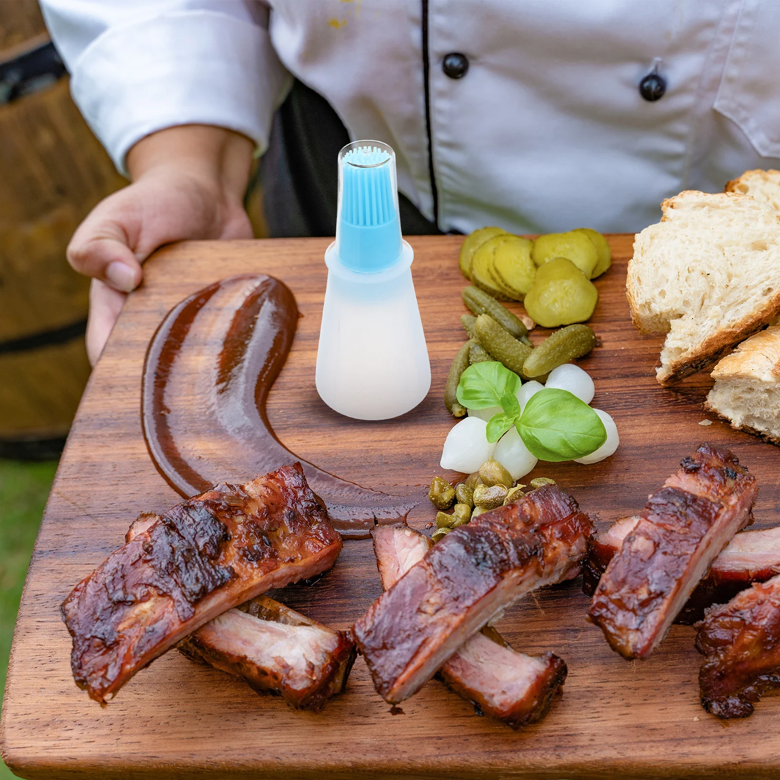 3Pcs Oil Bottle Brush Silicone Portable Seasoning Dispenser for Kitchen Bbq Sauce Vinegar Storage with Leak-Proof Cap
3Pcs Oil Bottle Brush Silicone Portable Seasoning Dispenser for Kitchen Bbq Sauce Vinegar Storage with Leak-Proof Cap