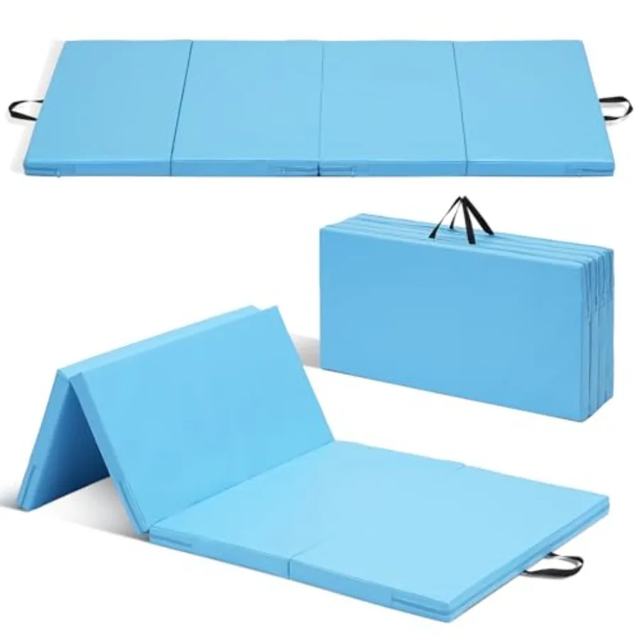 Gymnastics Mat for home aerobics workout, EVA foam, blue, foldable and non-slip with 2-inch thickness
Gymnastics Mat for home aerobics workout, EVA foam, blue, foldable and non-slip with 2-inch thickness