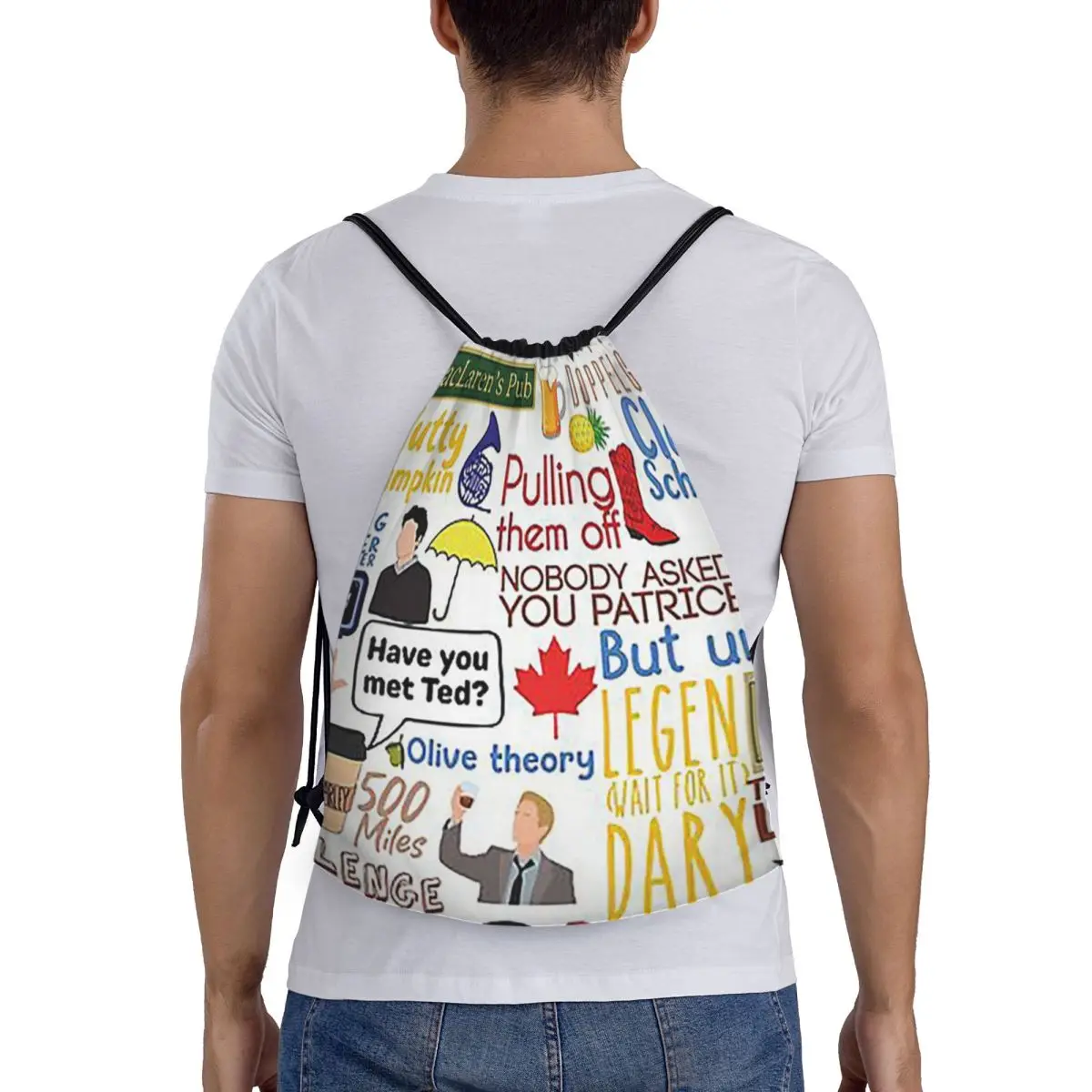 Legendary Chronicles How I Met Your Mother Backpacks Fashion Drawstring Bags Sundries Bag Book Bags for Man Woman Students
Legendary Chronicles How I Met Your Mother Backpacks Fashion Drawstring Bags Sundries Bag Book Bags for Man Woman Students