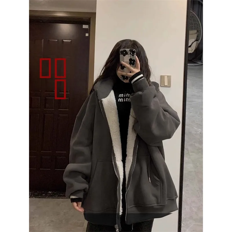 Oversize American Retro Hong Kong Sle Color Open Cardigan Sweatirt ex Autumn Winter Loose Arctic Fce Zipper ...
Oversize American Retro Hong Kong Sle Color Open Cardigan Sweatirt ex Autumn Winter Loose Arctic Fce Zipper ...