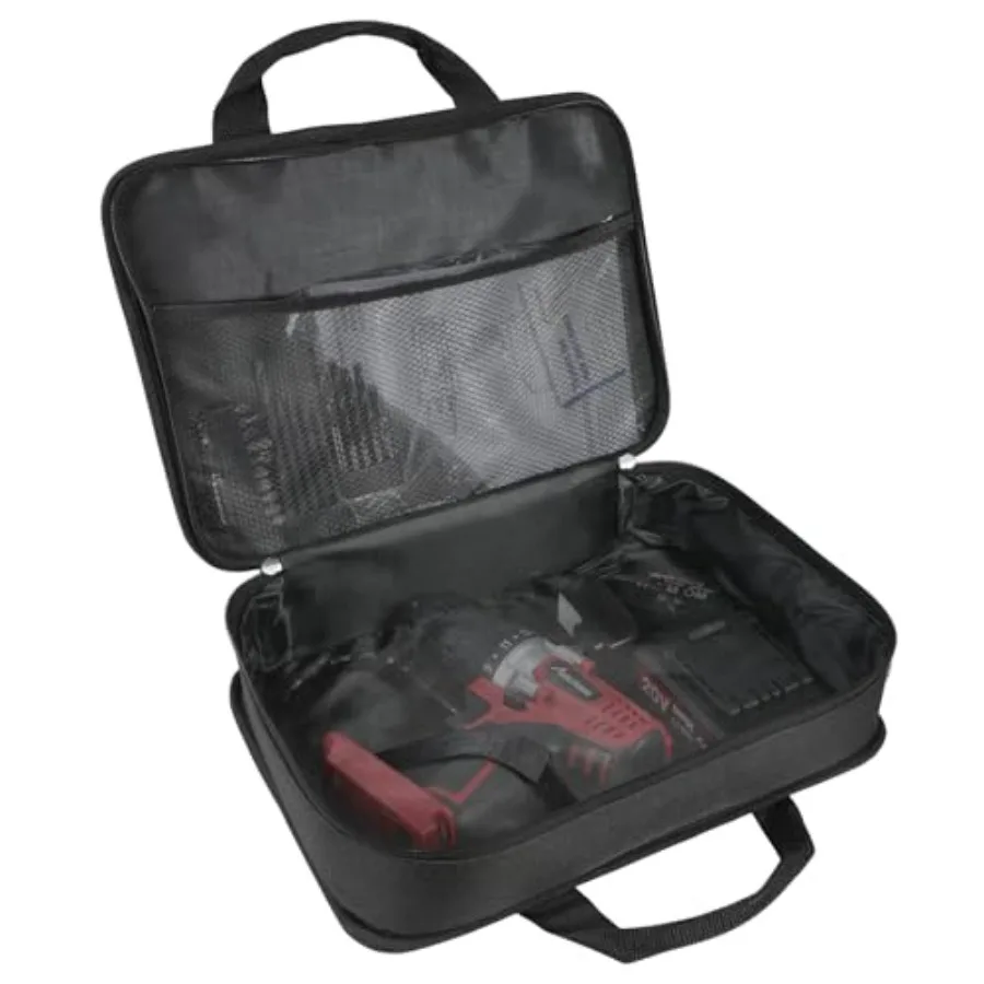 Tool Bag 12 Inch Tool Storage Carrying Case Suitable for Cordless Drill Tire Inflator Impact Wrench Soft Canvas Power Tool Pouc
Tool Bag 12 Inch Tool Storage Carrying Case Suitable for Cordless Drill Tire Inflator Impact Wrench Soft Canvas Power Tool Pouc
