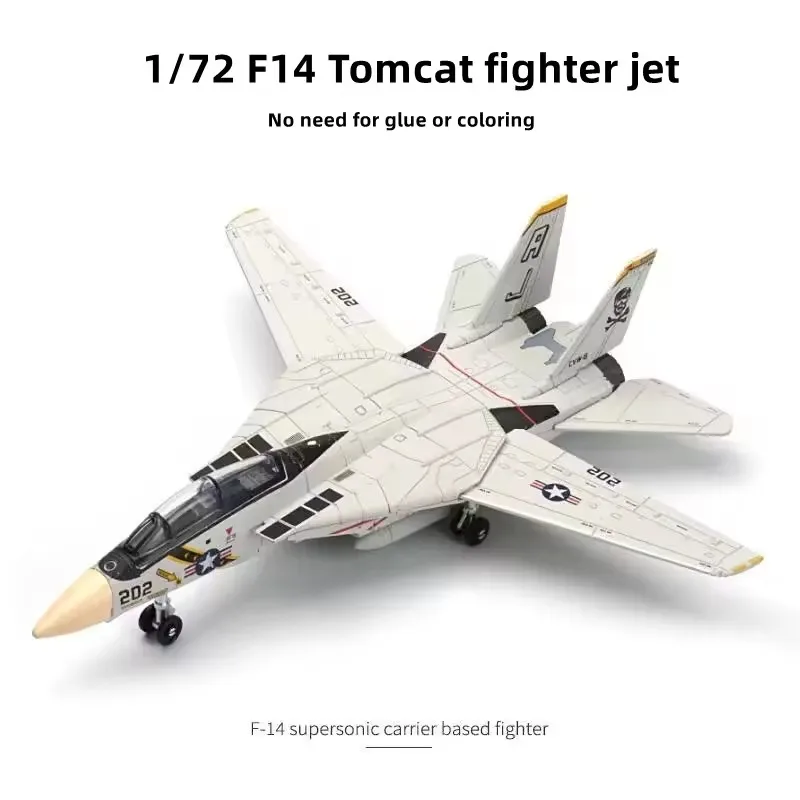 Масштаб 1/72, американский многофункциональный истребитель F14 Panda, предварительно окрашенный без клея, сборная модель, строительный блок, коллекция игрушек, подарочный дисплей
Масштаб 1/72, американский многофункциональный истребитель F14 Panda, предварительно окрашенный без клея, сборная модель, строительный блок, коллекция игрушек, подарочный дисплей