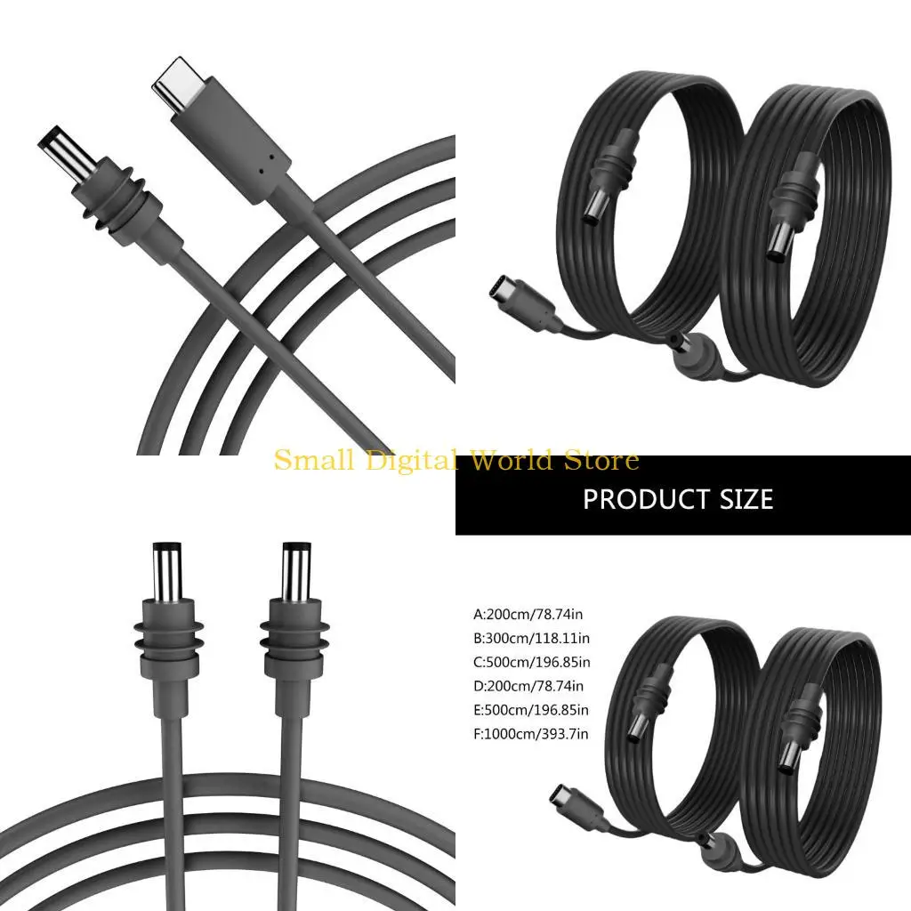 77UB Mini TypeC DC5521 POwer Charging Cable Waterproof Electrical Cord Durability
77UB Mini TypeC DC5521 POwer Charging Cable Waterproof Electrical Cord Durability