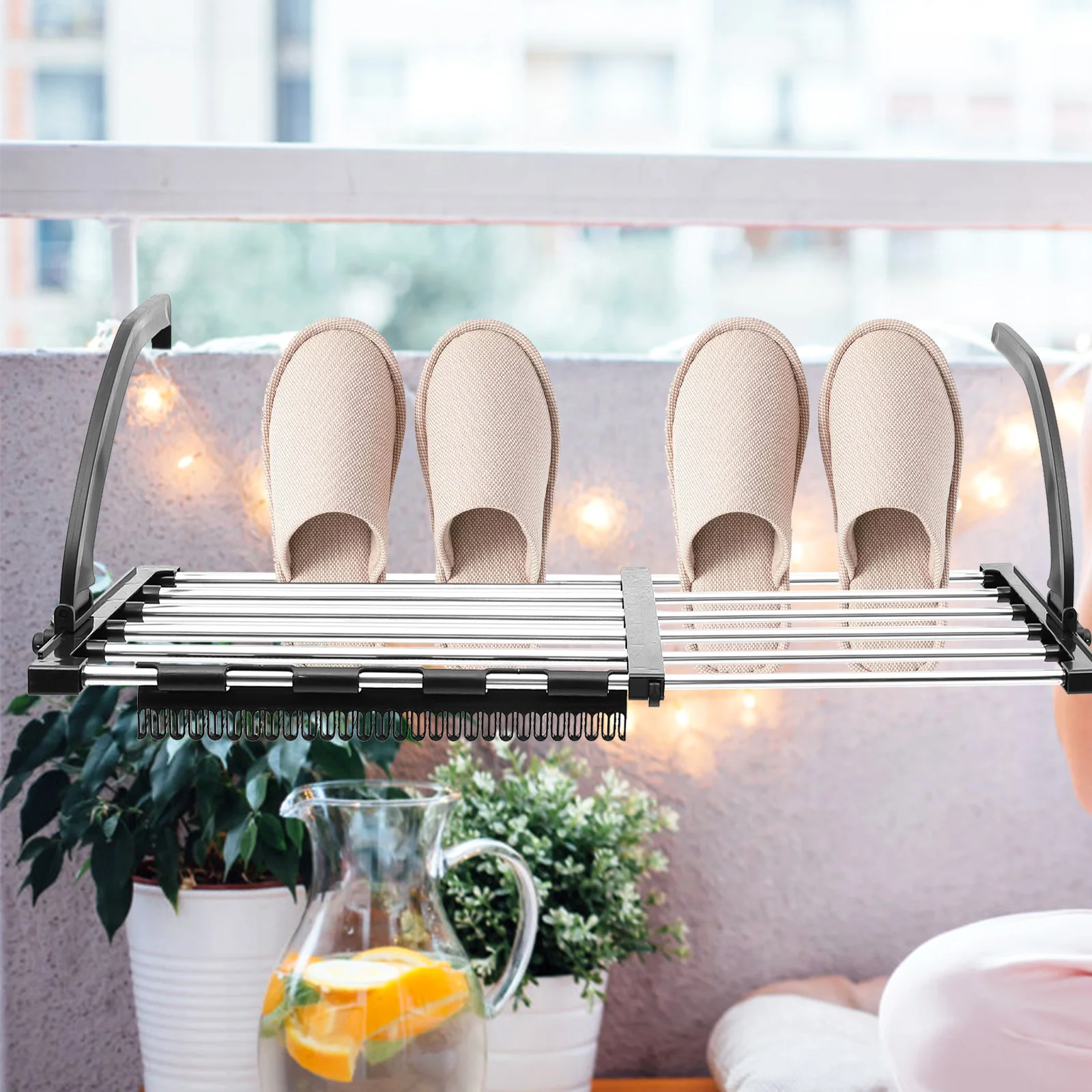 Foldable Clothes Drying Rack Balcony Window Sock Underwear Stainless 73cm Multi Purpose Hanging Rack Laundry Garden
Foldable Clothes Drying Rack Balcony Window Sock Underwear Stainless 73cm Multi Purpose Hanging Rack Laundry Garden