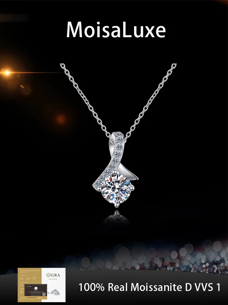 MoisaLuxe Official Store Moissanite Plata Sterling 925 Silver Fashion Jewelry Temperament Moissanite Pendant Necklace for Women
MoisaLuxe Official Store Moissanite Plata Sterling 925 Silver Fashion Jewelry Temperament Moissanite Pendant Necklace for Women