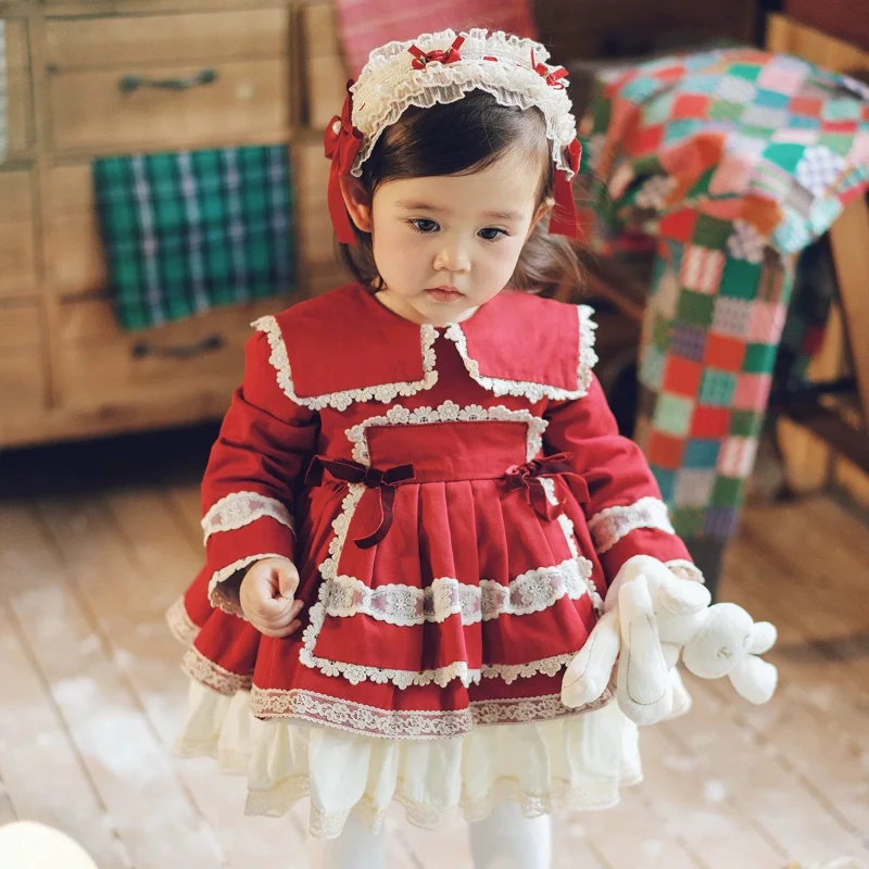 Kids Girls New Red Lolita Long Sleeve Dress Clothes Children Birthday First Year New Year Princess Gown Pageant Party Outfit
Kids Girls New Red Lolita Long Sleeve Dress Clothes Children Birthday First Year New Year Princess Gown Pageant Party Outfit