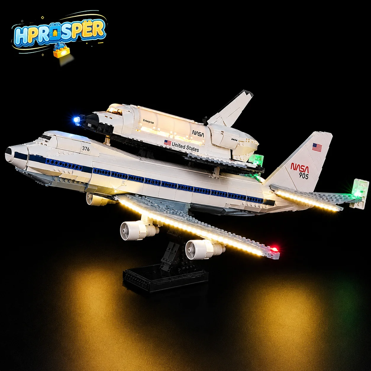 HPROSPER 5V LED Light (No Model) For LEGO 10360 Shuttle Carrier Aircraft Decorative Lights With Battery Box