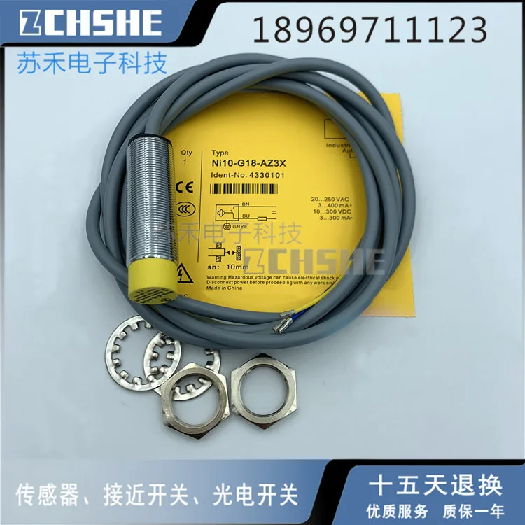 3Pcs New Truck 4330101 Ni10-G18-AZ3X proximity switch diagonal circulation normally open cylindrical sensor
3Pcs New Truck 4330101 Ni10-G18-AZ3X proximity switch diagonal circulation normally open cylindrical sensor