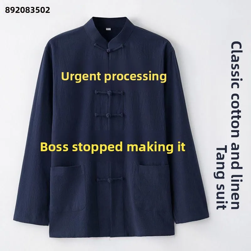 Spring Summer Cotton Linen Men's Shirt Long Sleeve Button up Thin Style Standard Fit Citywalk Suitable Cleanfit Stand Collar ...
Spring Summer Cotton Linen Men's Shirt Long Sleeve Button up Thin Style Standard Fit Citywalk Suitable Cleanfit Stand Collar ...
