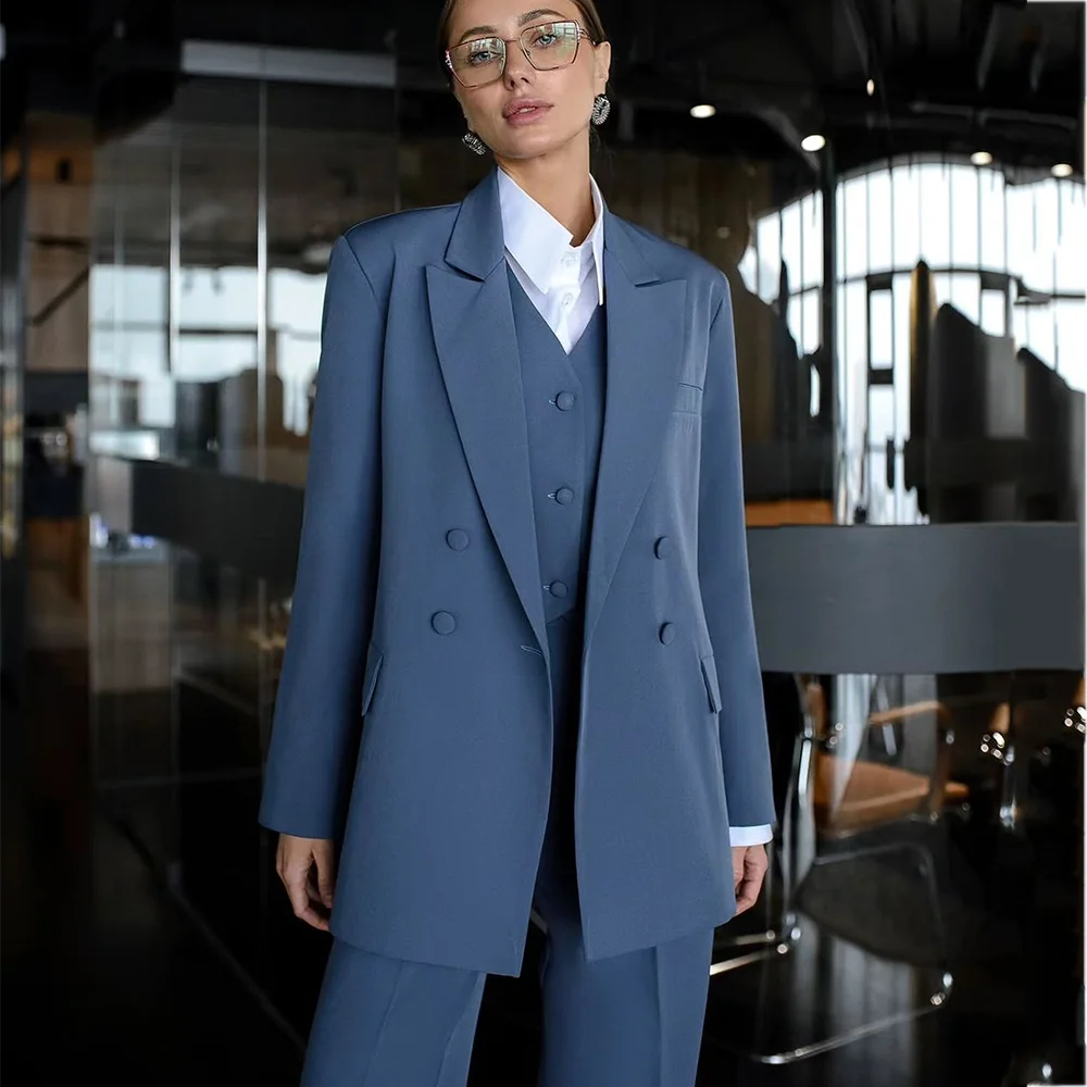 Modern Suit For Women Office Lady Outfit Three Piece Stylish Peaked Lapel Costume High Street Social Casual Party Daily Set
Modern Suit For Women Office Lady Outfit Three Piece Stylish Peaked Lapel Costume High Street Social Casual Party Daily Set