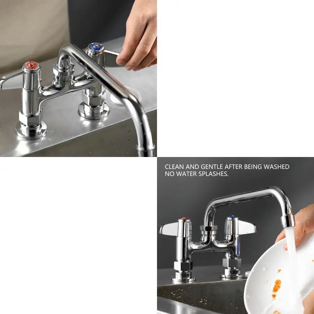 2Pcs Zinc Alloy Kitchen Cold and Hot Faucet Lever Handles For Commercial Kitchen Sinks Universal Replacement Lever
2Pcs Zinc Alloy Kitchen Cold and Hot Faucet Lever Handles For Commercial Kitchen Sinks Universal Replacement Lever