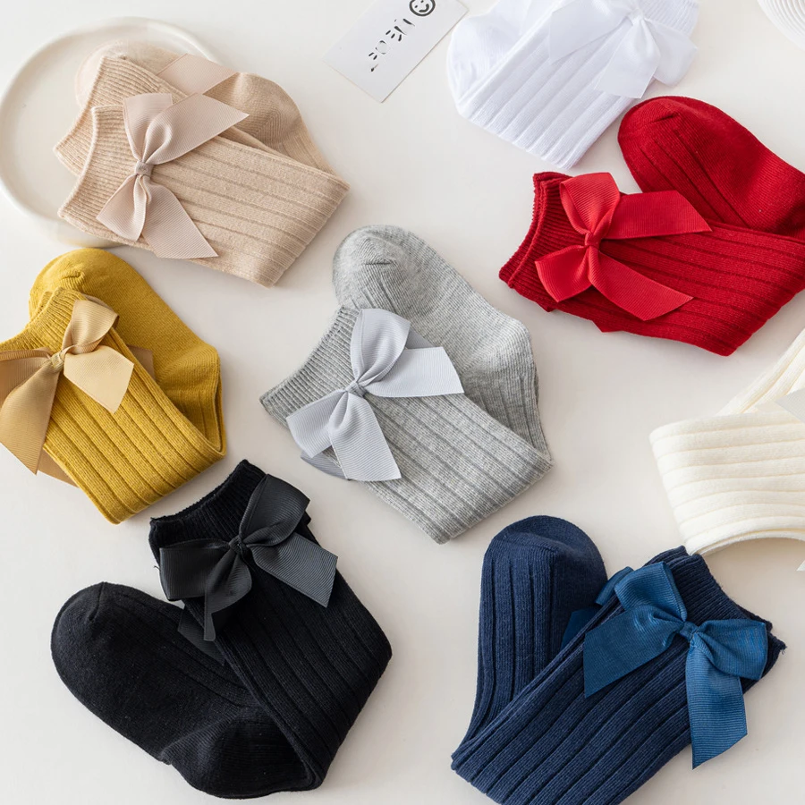 Spanish Style Girls Cotton Socks Bows Casual Ribbed Knee High Baby Long Tube Socks Children Stocking For Kids School Party
Spanish Style Girls Cotton Socks Bows Casual Ribbed Knee High Baby Long Tube Socks Children Stocking For Kids School Party