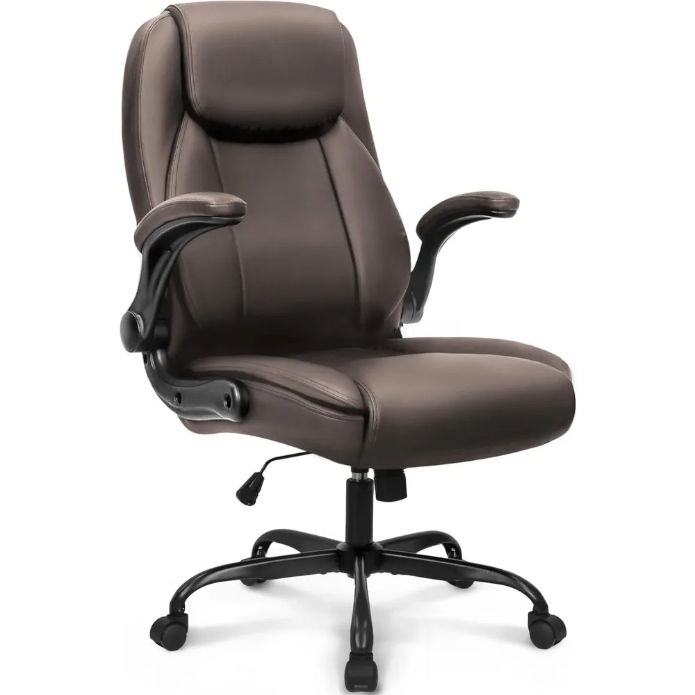 Ergonomic High-Back Desk Chair with Flip-Up Arms for Office and Gaming, Adjustable Height and Swivel Rolling
Ergonomic High-Back Desk Chair with Flip-Up Arms for Office and Gaming, Adjustable Height and Swivel Rolling