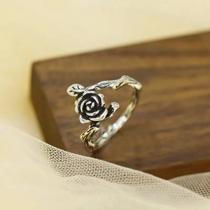 Buyee 925 Sterling Silver Female Ring Finger Carved Rose Flower Open Ring for Women Girl Fashion Party Fine Jewelry Circle Gift
Buyee 925 Sterling Silver Female Ring Finger Carved Rose Flower Open Ring for Women Girl Fashion Party Fine Jewelry Circle Gift