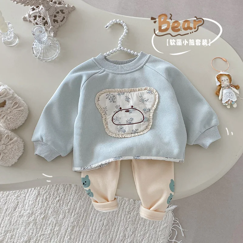 Girls' Cotton Padded Hoodie 0-5 Years Old, Winter Baby Fashion Floral Thick Pullover Sweater, Teddy Bear Top
Girls' Cotton Padded Hoodie 0-5 Years Old, Winter Baby Fashion Floral Thick Pullover Sweater, Teddy Bear Top