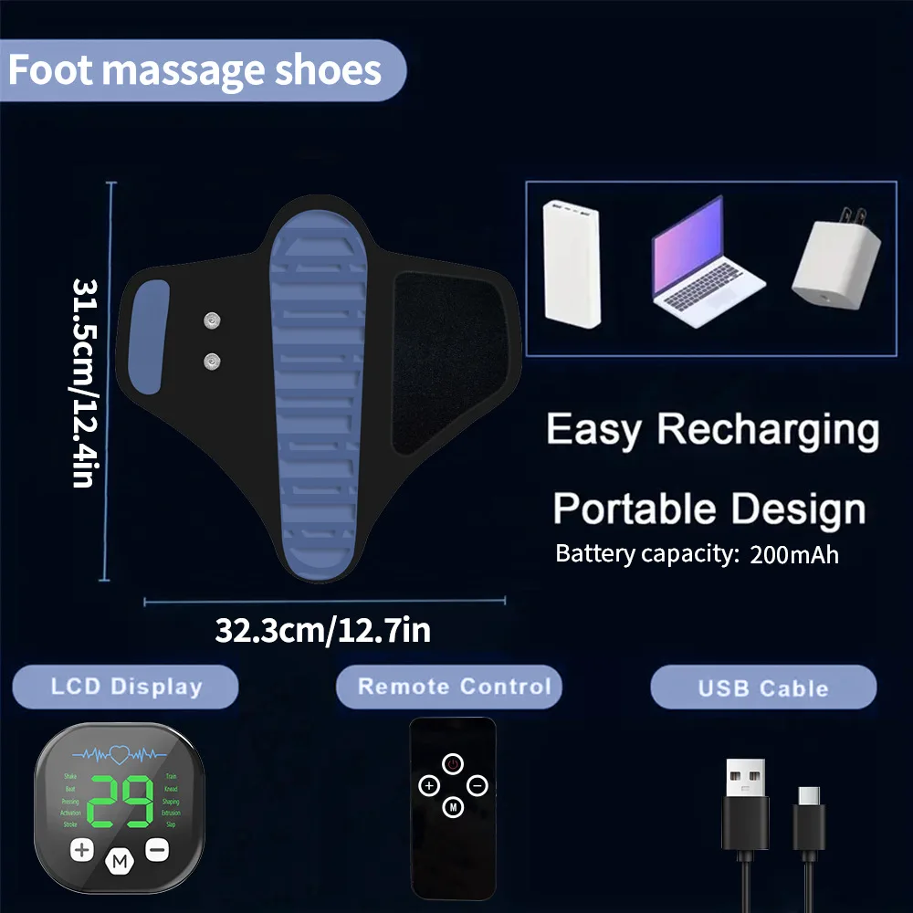 New 10 Modes Adjustable Feet Muscle Relaxation Massager Pad Pulse Electric Massage
New 10 Modes Adjustable Feet Muscle Relaxation Massager Pad Pulse Electric Massage