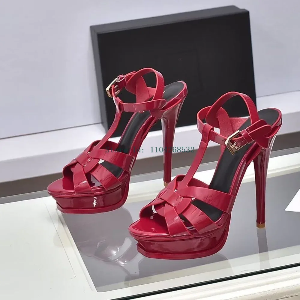 Platform T Strap Weaving Sandals Sexy Pointed Toe Thin Heel Buckle Strap New Arrivals Fashion Women Modern Shoes
Platform T Strap Weaving Sandals Sexy Pointed Toe Thin Heel Buckle Strap New Arrivals Fashion Women Modern Shoes