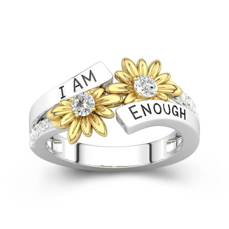 Original Design Daisy Ring for Women Dual Tone English Fashion Diamond Embedded 925 Silver Floral Style New out
Original Design Daisy Ring for Women Dual Tone English Fashion Diamond Embedded 925 Silver Floral Style New out